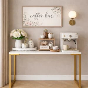 Aparador Industrial com Pés Metálicos e Tampo MDF 90cm