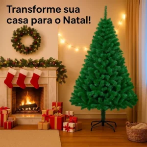 Árvore de Natal Grande 2,10m com 1000 Galhos Luxo