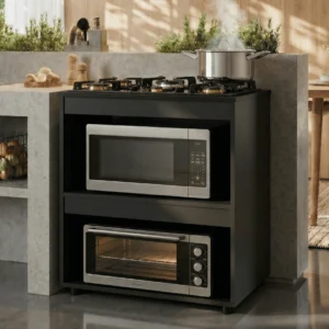 Balcão para Cooktop 4 ou 5 Bocas Blue Moby Moderno