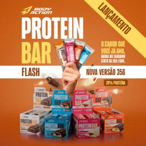 Barra de Proteína Protein Bar Flash 35g com 10 Unidades