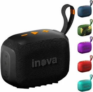 Caixa de Som Bluetooth Portátil inava RAD-12707: Som Estéreo, IP67 e 12 Horas de Bateria