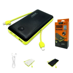 Carregador Portátil Power Bank 20.000mAh com LED