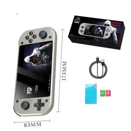 Console Portátil Retrô 64GB com Tela 4,3" e 25 Emuladores