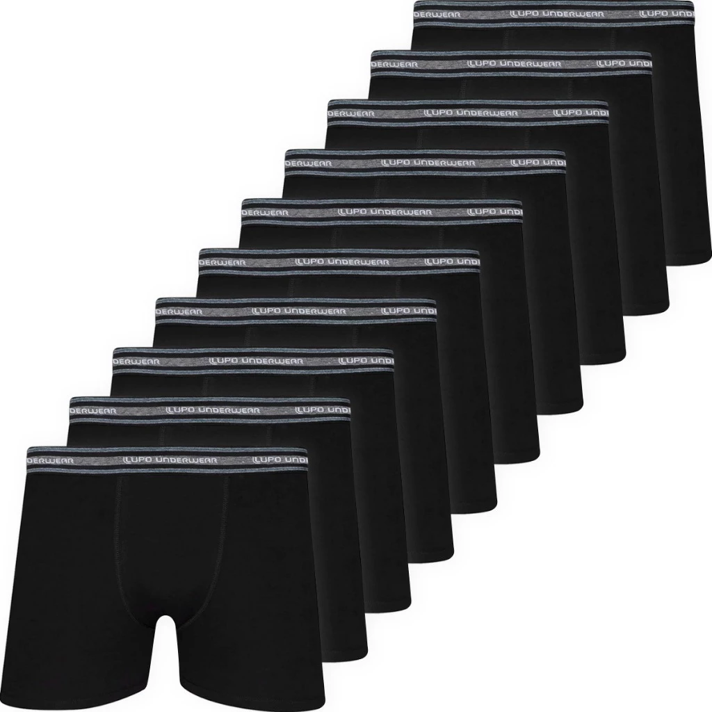 Cueca Boxer Lupo Algodão Kit 10 Unidades Ref. 523-088