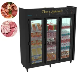 Expositor Auto Serviço Refrigerado 3 Portas Kofisa