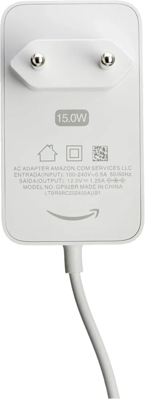 Fonte de Energia Bivolt 15W para Echo Dot