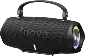 INAVA Caixa de Som Bluetooth 5.4 com Som Estéreo e RGB