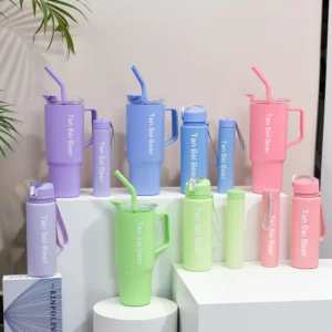 Kit 3 Garrafas Squeeze Motivacionais 1,2L, 800ml e 300ml