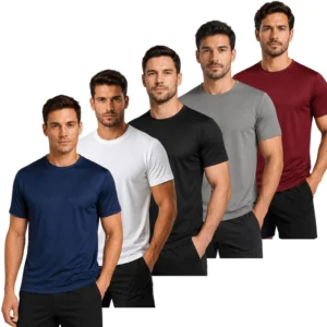 Kit 5 Camisetas Masculinas DryFit para Academia