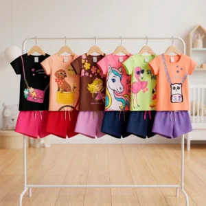 Kit 6 Peças de Roupas Infantil Menina Verão Sortido