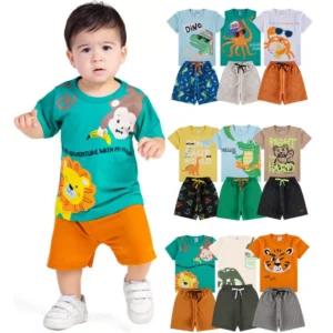 Kit Sortido de Roupas para Bebê Menino – 6 ou 10 Peças