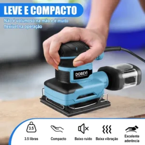 Lixadeira Orbital Elétrica 450W 15000 RPM Profissional