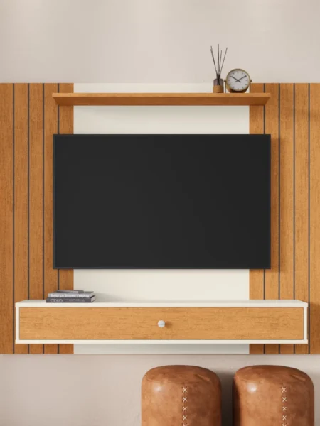 Painel para TV Berlim: Ripado, Moderno e Funcional
