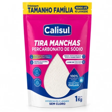 Percarbonato 100% Puro Tira-Manchas para Roupas Brancas e Coloridas
