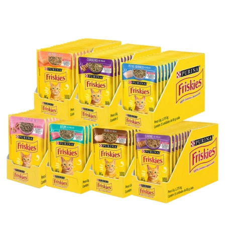 Ração Úmida Friskies para Gatos 15x85 g Sabores Variados