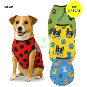 Roupa Pet Inverno Soft – Kit com 2 Roupinhas para Cães e Gatos
