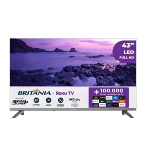 Smart TV 43” Britânia B43CRA Full HD com Wi-Fi