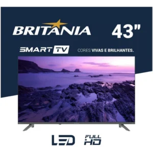 Smart TV 43” Britânia Full HD Roku TV BTV43VA4REGB