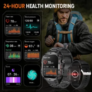 Smart Watch QX11 com Tela HD 1,83” e Bluetooth
