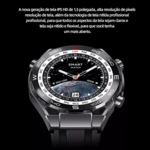 Smartwatch X5 Pro Max com Chamada Bluetooth e IP68