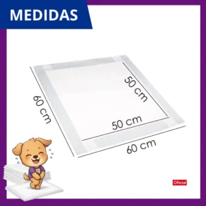 Tapete Higiênico PetBraz 50 Unidades – 60x60 cm