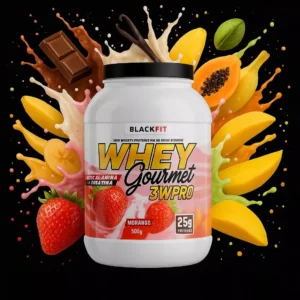 Whey Protein BlackFit 900g – 25g de Proteína por Porção